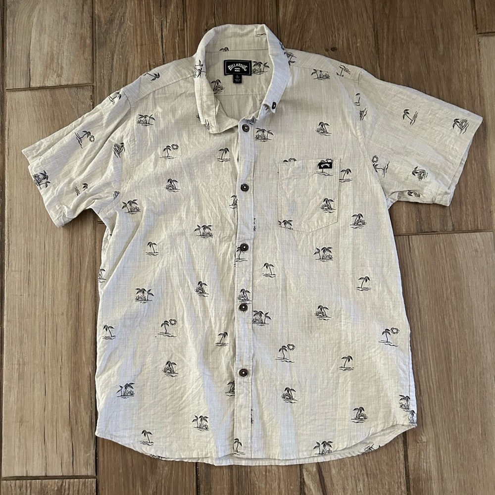 Boys billabong button down shirt